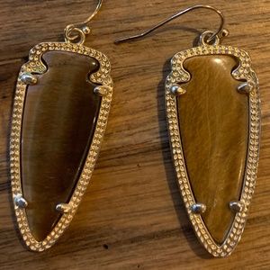 Kendra Scott Sky earrings in Tiger's Eye